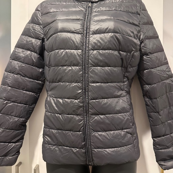 Marie Lund Copenhagen Ultra-Light Down Jacket – Anthracite Gray Sz Small - Picture 10 of 16